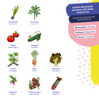 Vegetables for Raised Beds - 10 open pollinated varieties - easy & high-yielding - Beginner seed kit <ai>